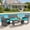 Blue, variant on Walsunny Outdoor Patio Rattan Wicker Furniture Conversation Set 4 Piece with Cushions Tempered Glass Tabletop,Navy Blue