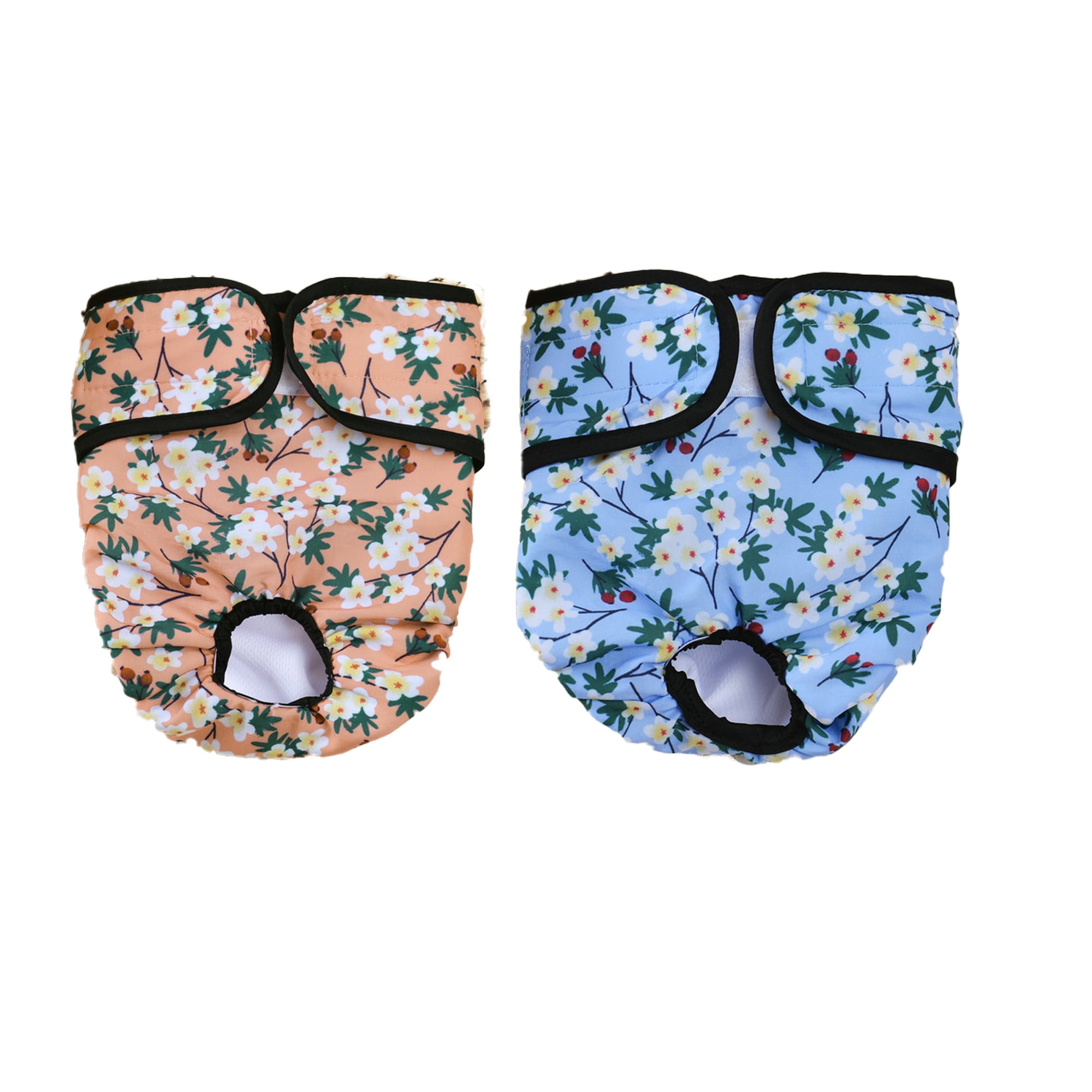 IDOMIK Reusable Dog Diapers Washable Female Dog Diapers 2 Pack Pet Soft