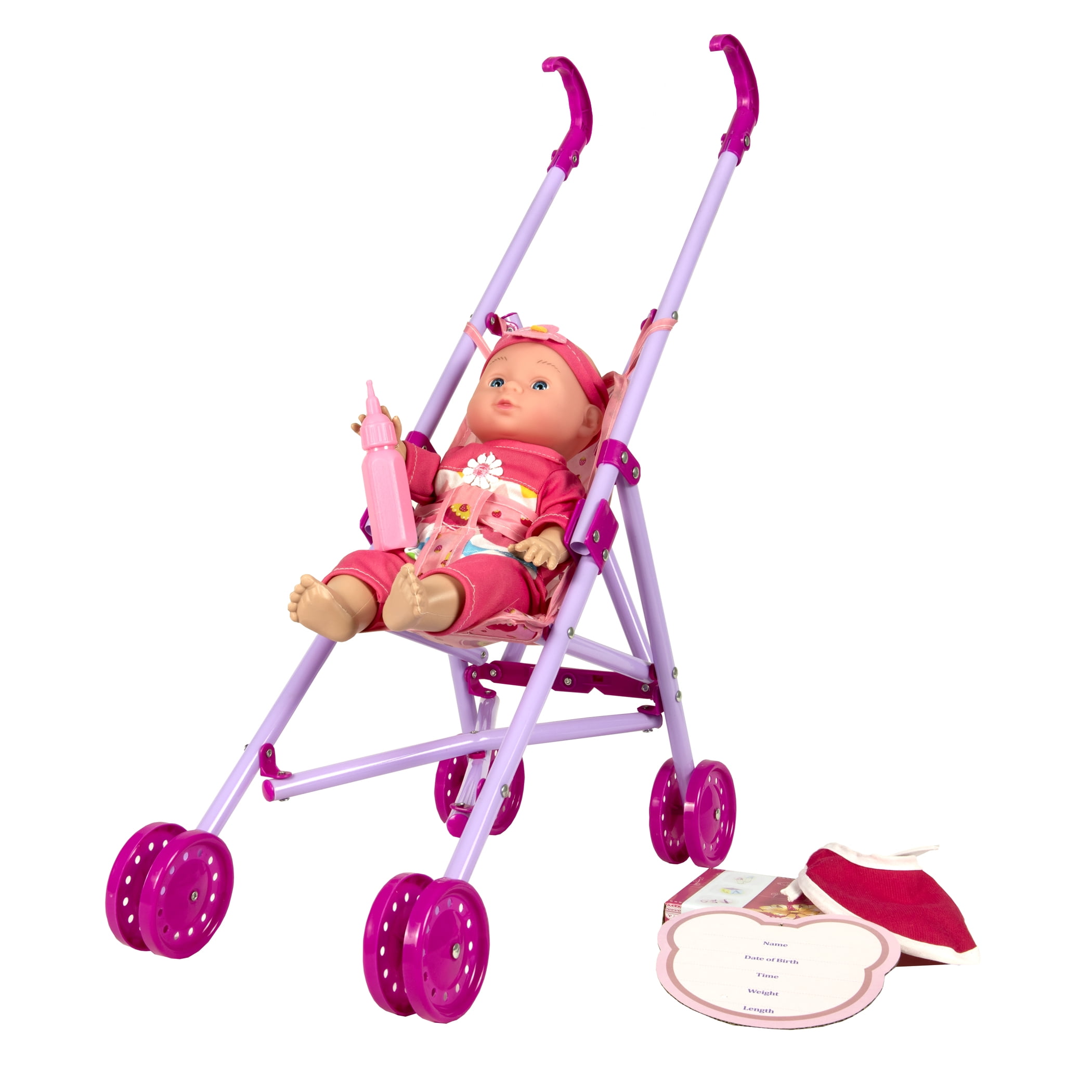 doll with stroller set