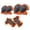 Orange, variant on YIFAEUX 1 Set Knee Pads Adjustable Ultralight Shock Absorbing Impact Resistant Children Elbow Guards Sports Protective Gear Set