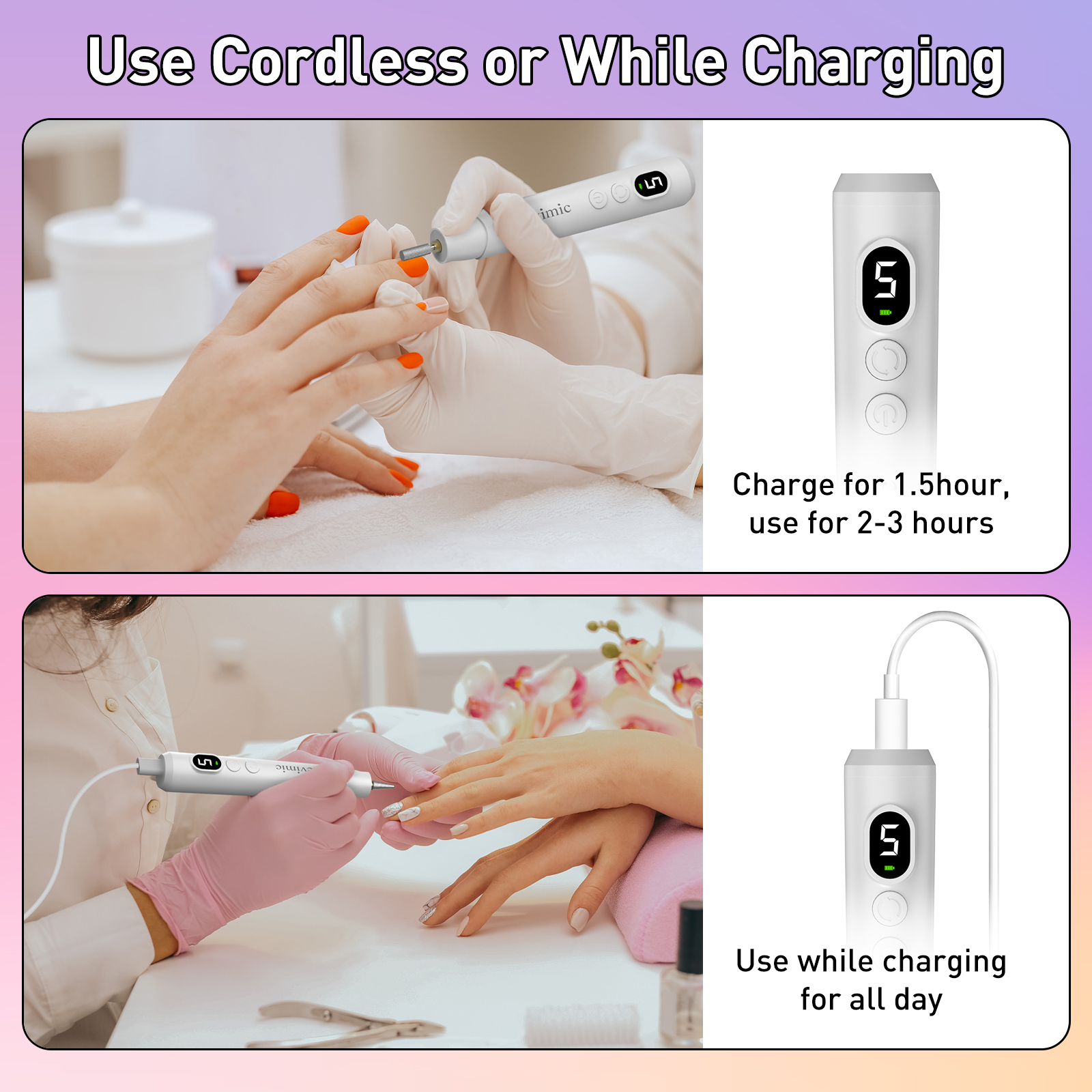 Devimic Electric Nail Drill Kit - Cordless photo 6