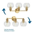 thumbnail image 3 of Progress Lighting Hansford 3-Light Vintage Brass Bath Vanity, 3 of 7