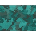 thumbnail image 1 of Ahgly Company Indoor Rectangle Patterned Medium Teal Green Area Rugs, 5' x 7', 1 of 1