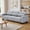 Gray, variant on Chenille Sofa 3-Seater, Cloud-Like Comfort and Solid Wood Frame, Beige