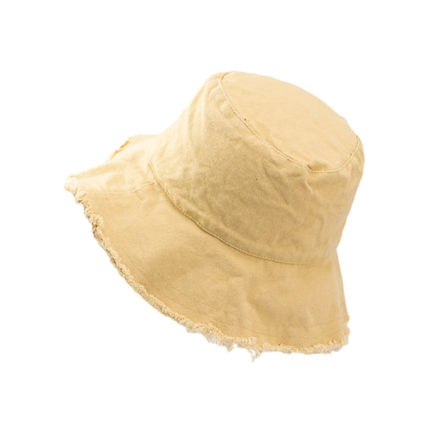 Qarigey Stay Safe In Style Elegante sombrero de protección solar para exteriores Casual Comfort Bucket Hat Caps amarillo Type1 NO1