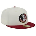 thumbnail image 3 of Men's New Era Florida State Seminoles Chrome White Vintage 59FIFTY Fitted Hat, 3 of 6