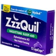 thumbnail image 5 of Vicks ZzzQuil Nighttime Sleep-Aid LiquiCaps, 12 Ct (4 pack) (Bundle), 5 of 5