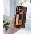 thumbnail image 5 of WIRESTER Shockproof Soft Rubber Cover Case for Samsung Galaxy S26 Ultra 6.9" 2026, Red Vintage Cassette Tape, 5 of 5