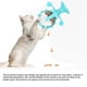 thumbnail image 4 of Interactive Cat Food Treats Dispenser Toy, Pet Slow Feeder Feed Training Toy Cat Windmill Toy Dog Food Dispenser (Blue), 4 of 5