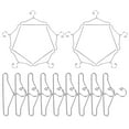 thumbnail image 3 of Doll Clothes Hangers Simple Design Colored for Toy Enthusiasts and Children 20Pcs, 3 of 8