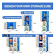 thumbnail image 4 of Cajas Organizador De Ropa Colgar Estante ANIMALES AZUL, 4 of 5