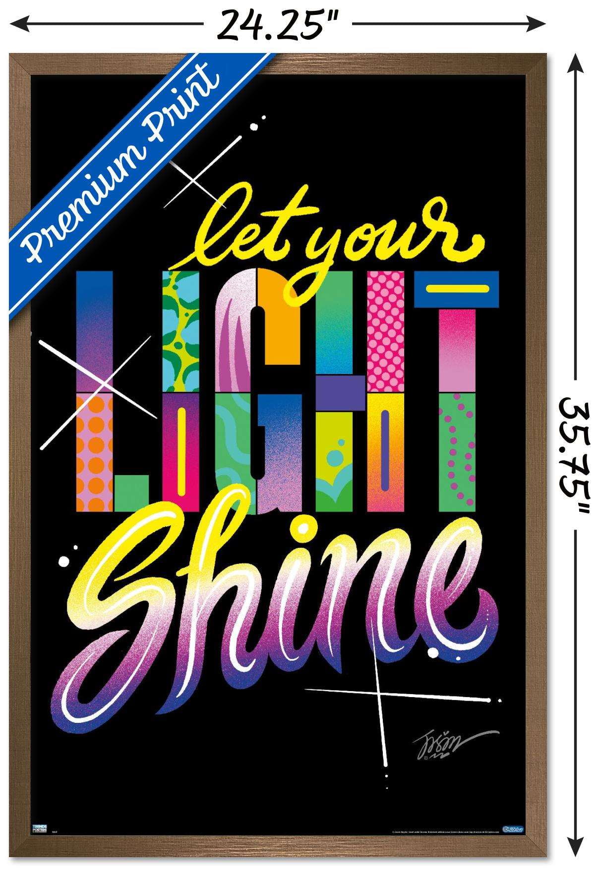 Jason Naylor - Let Your Light Shine Wall Poster, 22.375" x 34", Framed