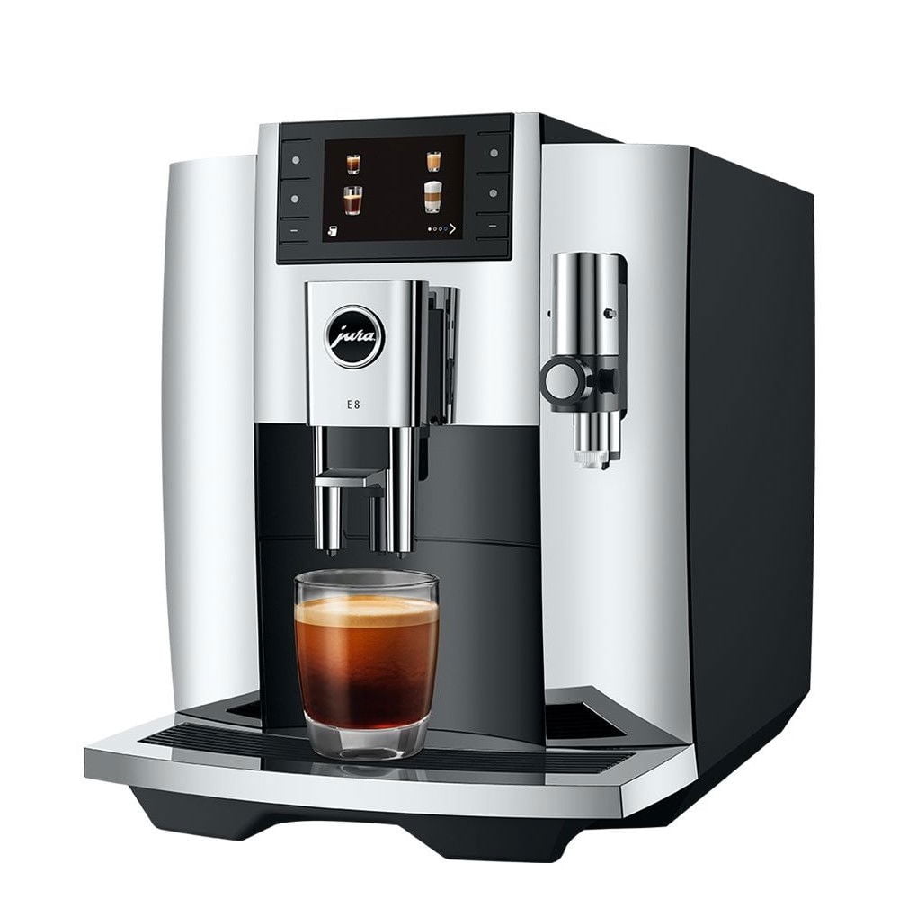 Jura E8 Automatic Espresso Machine | 17 Recipes | Chrome | 15646