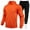 Orange, variant on Sweatsuits For Men Set 2 Piece Solid, Mens Tracksuit Hoodie Sweatsuit Sets Jogging Adult Tracksuits Sweatshirt Jogger Sweatpants Warm Sports Suit With Kangaroo Pocket (L,Dark Green)