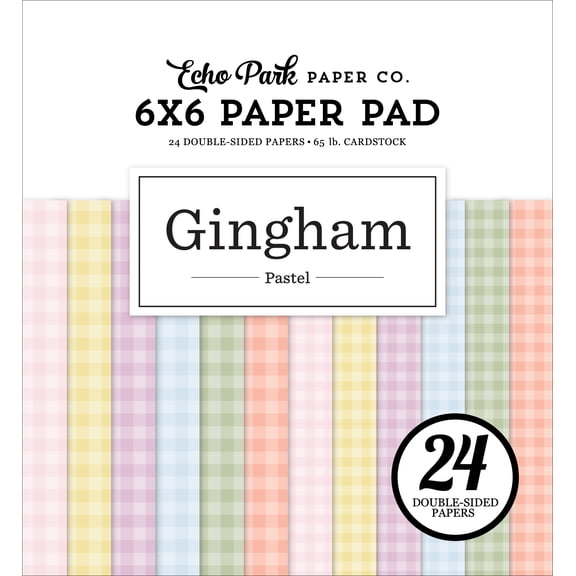 Pastel Gingham 6x6 Paper Pad