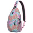 thumbnail image 1 of Fresh Lemon Print Travel Sling Backpack, Lightweight and Durable Crossbody Bag with Modern Yellow Fruit Pattern, Cute Floral Design, Perfect for Summer and Daily Commute, 1 of 6