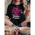 thumbnail image 1 of Camiseta De Manga Corta Para Mujer, Camisetas De Verano Para Pescar, Acampar, Uso DiarioChic Pink Star Graphic Tee for Women - Casual Crew Neck Short Sleeve, Stretchy Polyester Blend, Machine Washab, 1 of 6