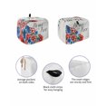 thumbnail image 2 of Fsddascl 4th of July Small Toaster Cover 2 Slice, Kitchen Appliance Covers, Independence Day Blue Red Floral Retro Toaster Oven Cover with Loop, Bread Machine Cover Polyester Dust Cover Protection, 2 of 5