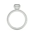 thumbnail image 3 of Golden Jewel 2.3 Ct Emerald Cut Moissanite Engagement Hidden Halo Ring - 14K White Gold Plated Prong Setting Rings - Gorgeous Moissanite Ring - Great for Proposals and Weddings, 3 of 3