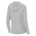 thumbnail image 3 of Women's Antigua Heather Gray St. Louis Blues Daybreak Quarter-Zip Hoodie, 3 of 3
