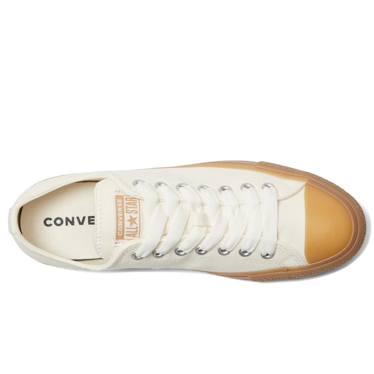 Converse Mens White and Tan Sneakers 6 Converse Chuck Taylor All Star 70 Mens Lifestyle Shoes Beige  main image 4