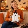 thumbnail image 5 of Ghost Decor Standing Ghost Decorations with Telescoping Legs Cute Halloween Decorations for Indoor Outdoor Trick or Treat Theme Party Gift, 5 of 8