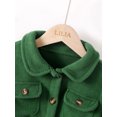 thumbnail image 5 of 6T Little Boys Clothes 7 Years Boys Long Sleeve Coat Solid Color Little Boys Fall Winter Jacket Green, 5 of 8