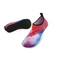 thumbnail image 4 of Men and Women a Slip On Barefoot Quick-Dry Beach Aqua Yoga Water Shoes (Nebula/Red, 11.5-12.5 Men), 4 of 8