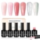 thumbnail image 1 of Set de esmaltes de uñas Rubber Base Gel Beetles Nude Pink de 6 colores, 1 of 7