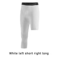 thumbnail image 2 of Men's 3/4 One Leg Compression Capri Tights Pants Athletic Base Layer Underwear, 2 of 8