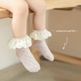 thumbnail image 5 of Toddlers Baby Girls Ruffled Socks Infant Cotton Ankle Socks with Lacework Socks Decoration Breathable Kids Socks Accessories, 5 of 6