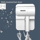 thumbnail image 2 of GMDQ Hot&Cold Wind Blow Hair Dryer Electric Wall Mount Bathroom Hotel Negative Ion Blower with USB Bracket Black EU Plug, 2 of 5