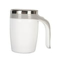 thumbnail image 2 of Mixing Cup,  Fast Cooling Self Stirring Coffee Mug Simple Operation White  for Home for Milk, 2 of 7