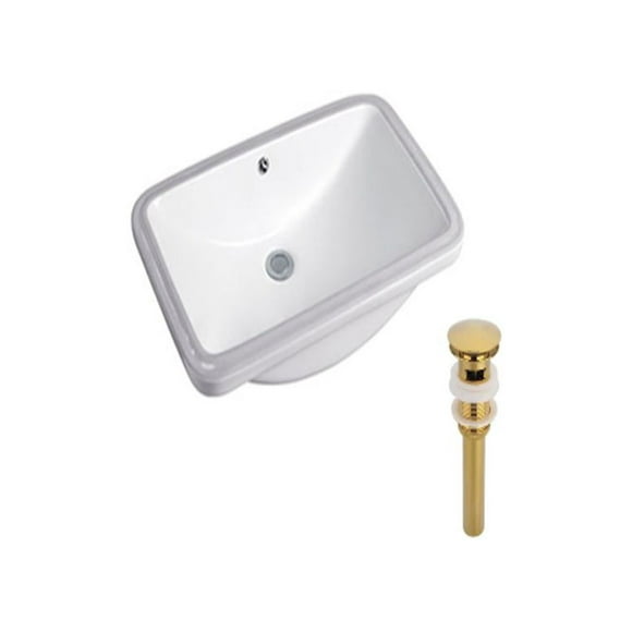 DROP Bath and Kitchen DR091205 Undermount Bathroom Sink Set
