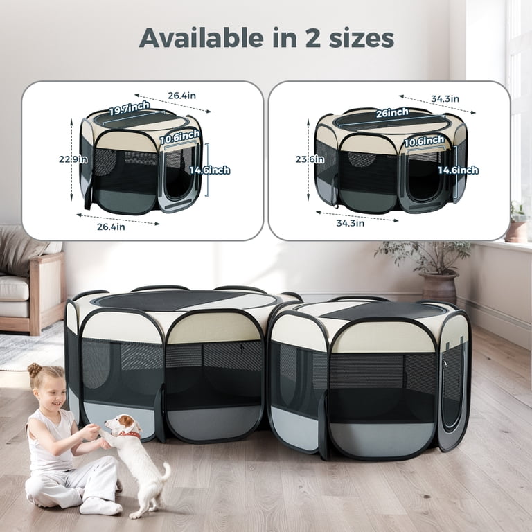 DOMIPET 2-in-1 Pop Up Cat Playpen With 2 Doors photo 4