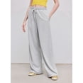 thumbnail image 5 of Womens Sweatpants Fall Baggy Wide Leg Sweatpant Fleece Lined Straight Leg Sweat Pants Gray L, 5 of 9