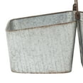 thumbnail image 4 of DecMode 16" x 15" Silver Metal Farmhouse Planter, 1 - Piece, 4 of 8