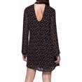 thumbnail image 2 of Sanctuary Clothing Womens Dakota Floral-Print Choker Dress, Black, Large, 2 of 3