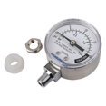thumbnail image 5 of MEASUREMAN Medidor de presión de acero inoxidable para olla a presión, medidor de presión de vapor, dial de 2 pulgadas, montaje inferior que incluye junta hexagonal y tuerca, 5 of 5