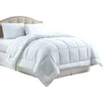thumbnail image 2 of FAITH, HOPE, LOVE HOME DÉCOR Full/Queen Size Reversible Down Alternative Embossed Stripe Comforter (86" X 86") - White, 2 of 4