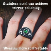ZMY Home Stainless Steel Aragorn Barahir Ring (Mens, Size 10)