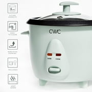 COOK WITH COLOR 6-Cup Rice Cooker 300-Watt Cooking Pot Kitchen Appliance, Sage