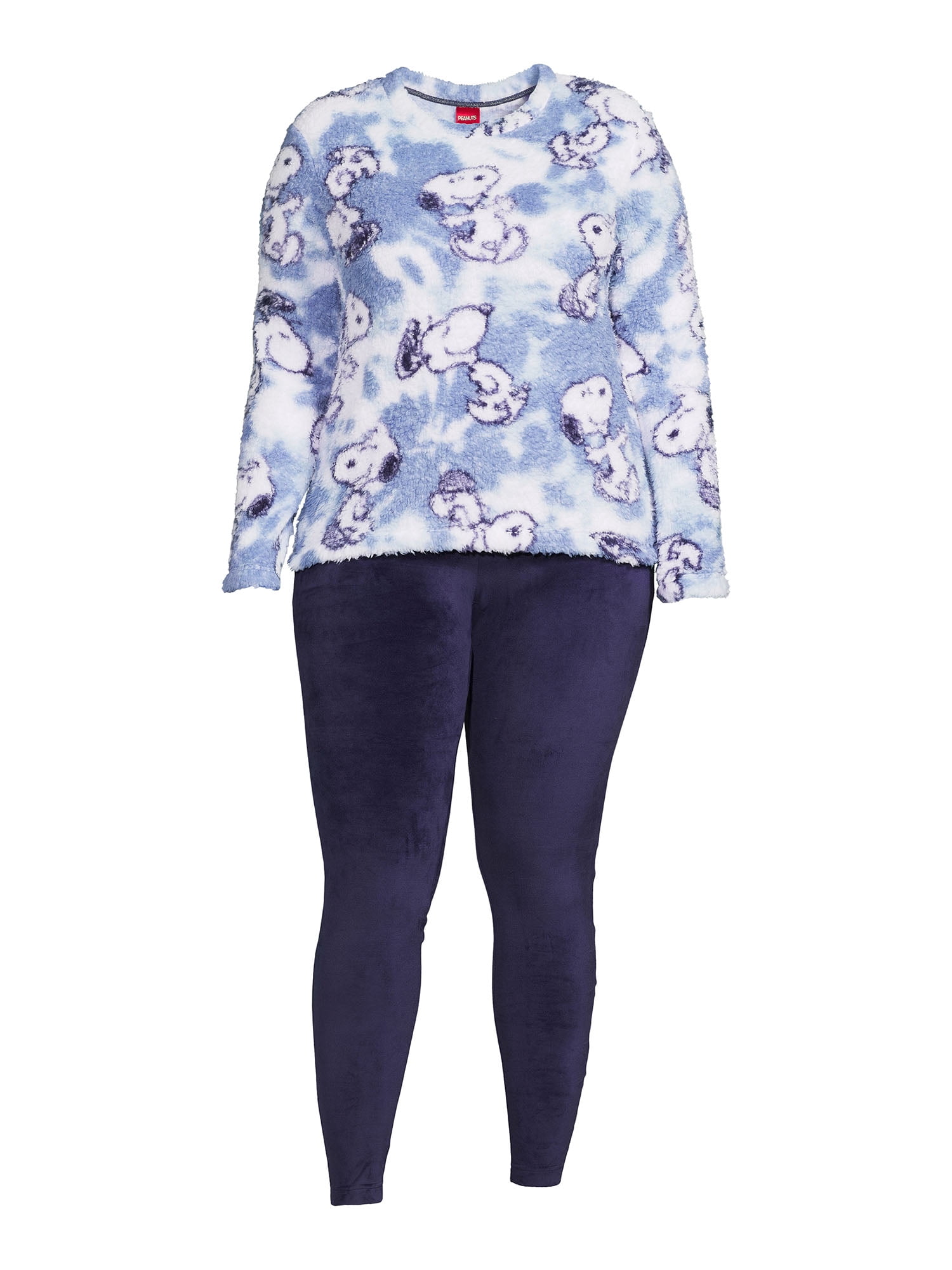 Peanuts Snoopy Women's and Women's Plus License Pajamas 2 Piece Set