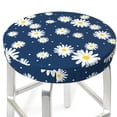 thumbnail image 6 of Goofa Daisies Flowers Printed Stool Covers Round, Waterproof Round Bar Stool Covers Anti-Slip Round Bar Stool Seat Cover with Elastic Bands Durable -12 inch, 6 of 7