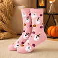 thumbnail image 5 of Soft Fuzzy Socks for Women Coral Fleece Halloween Funny Novelty Fluffy Bat Slipper Socks Ladies Home Hosiery Gift, 5 of 7