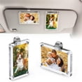 thumbnail image 2 of Magnetic Car Visor Photo Clip - Universal Picture Frame Holder for Sun Visors - Strong Hold Without Damaging Car Interior, Acrylic Frame Organizer For Pictures Notes And Cards, 1Pc(Clear,3.5x2.3"), 2 of 9