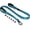 Blue-1 in x 4 ft, variant on Blue 1 in x 4 ft Dog Leash with Dual Padded Handles and Auto Lock Hook