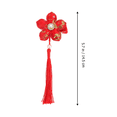 thumbnail image 3 of 5 Pcs Pinces à Cheveux du Nouvel An Chinois, Pompons, Barrettes, Pinces à Cheveux Rétro pour Enfants, 3 of 5