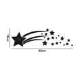 thumbnail image 2 of Meteor Comet Mirror Wall Sticker, Bedroom Background Wall Sticker, 2 of 5