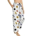 thumbnail image 2 of Naloa Rocket Planets Print Women’s Ultra-Soft Comfy Pajama Lounge Pants with Pockets & Drawstring, 2 of 8